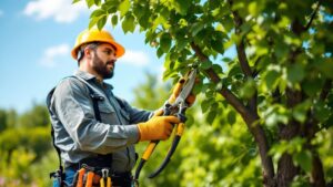Intervention d’élagage avec cisaille à Évry