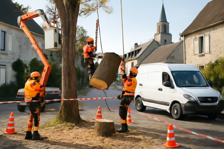 Intervention pro pour abattage d’arbre à Dourdan
