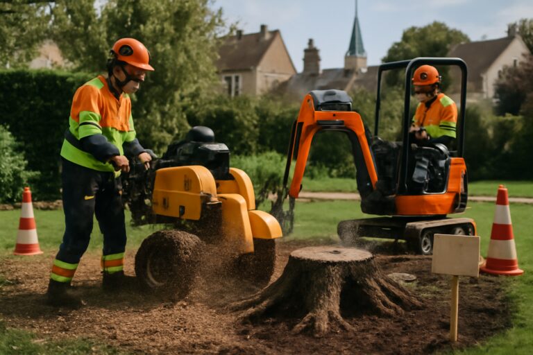 Dessouchage professionnel à Dourdan : intervention rapide et solutions